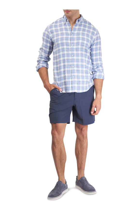 Faherty Brand All Day™ 7" Navy Belt Loop Shorts - view 5