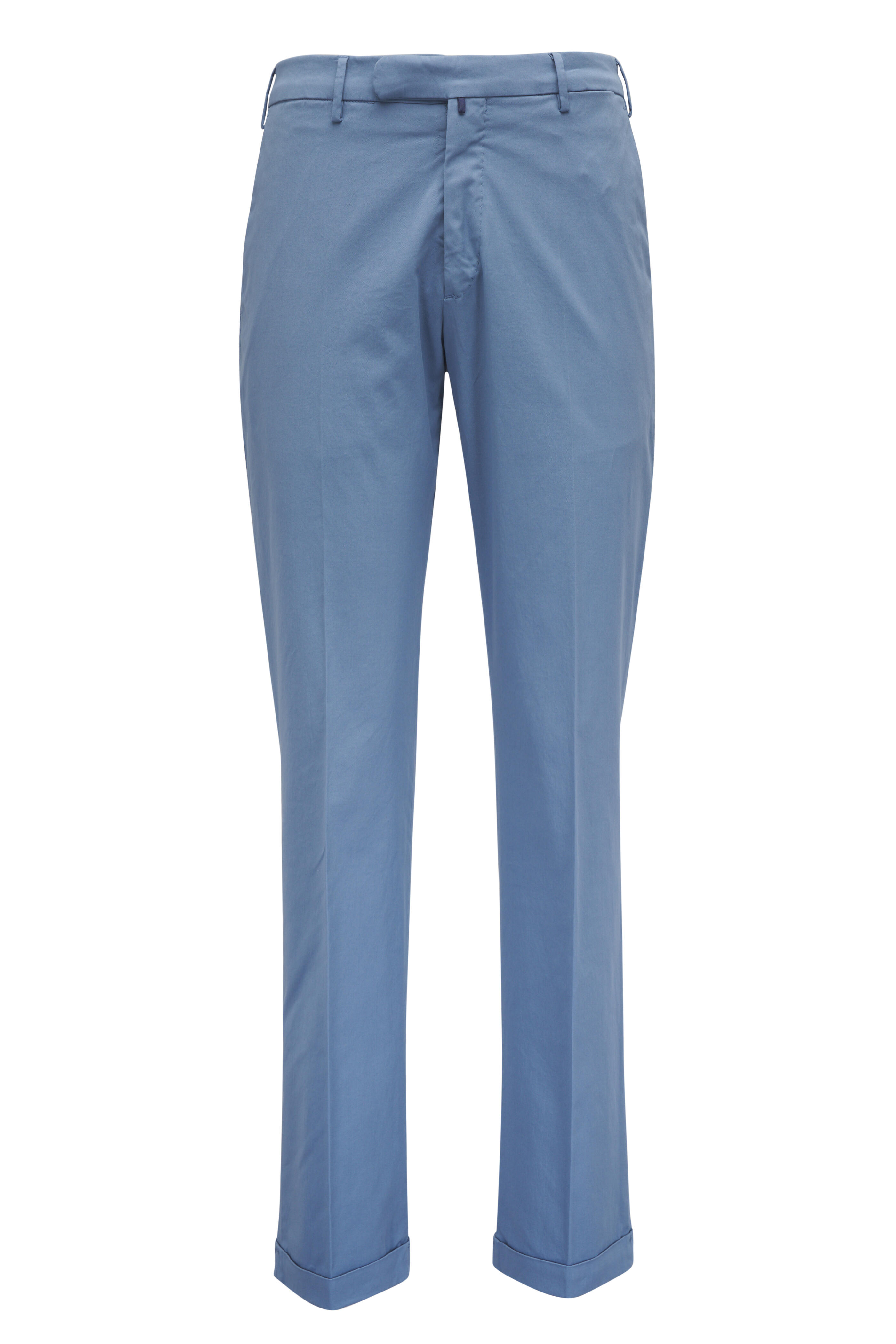 Fedeli - Dusty Blue Flat Front Pant