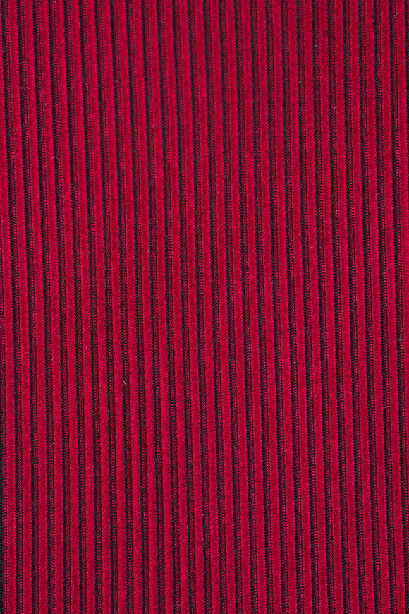 Charvet Red Stripe Silk Necktie - view 2