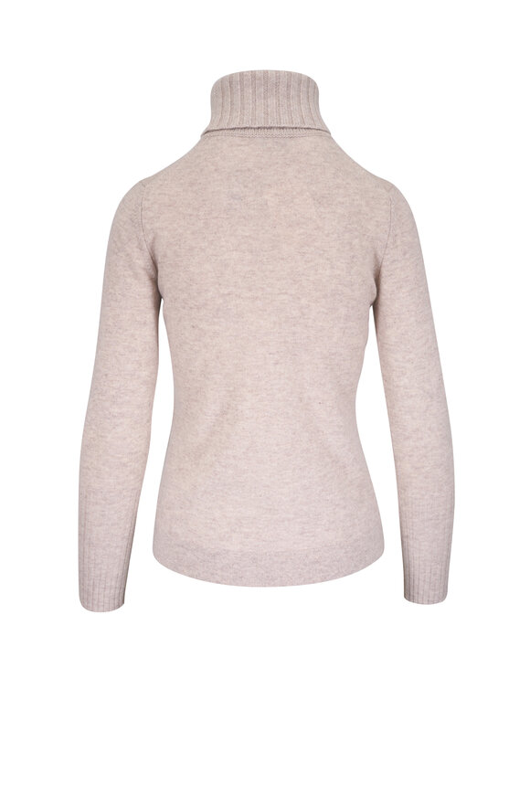 Kinross - Chunky Trim Mushroom Turtleneck Sweater