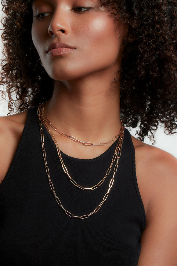 Walters Faith - Rose Gold Long Chain Necklace