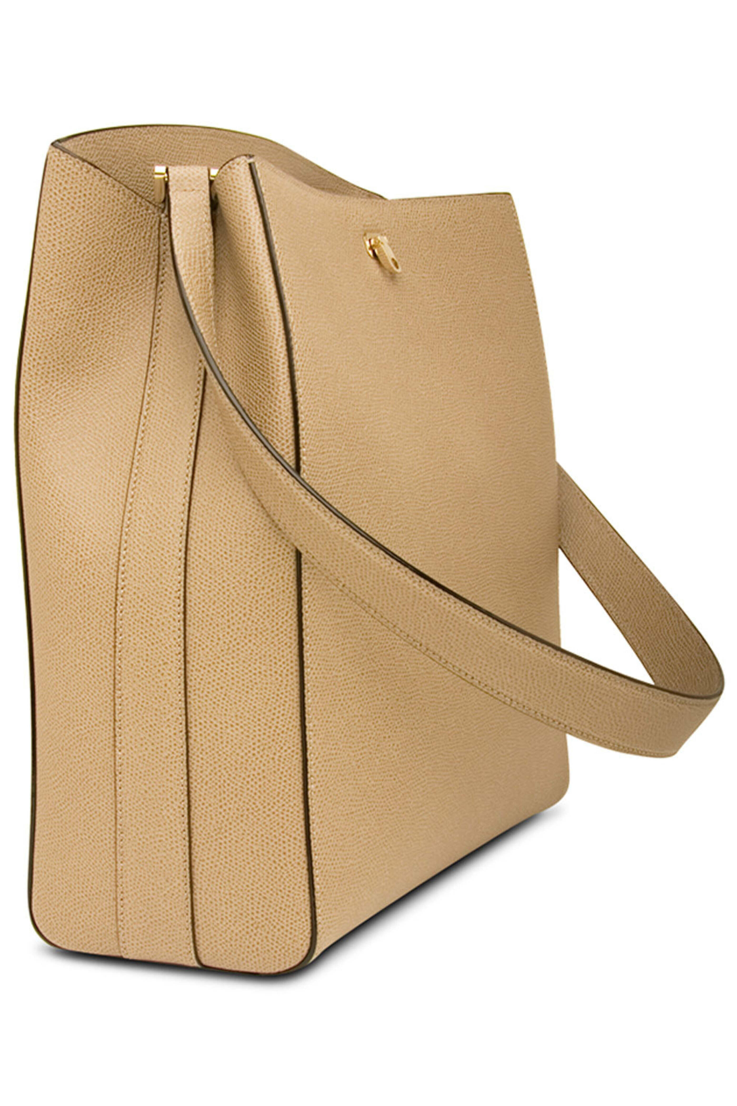 Valextra - Brera Shoulder Bag in Oyster