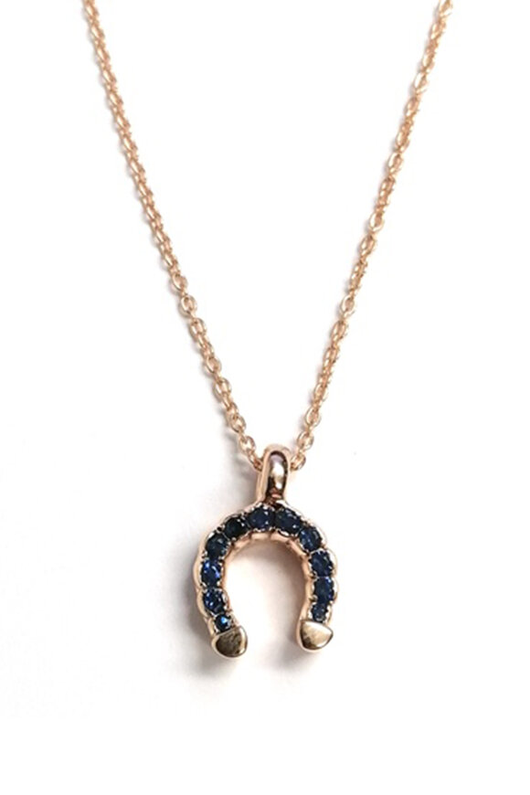 Selim Mouzannar - Fortune Mini Blue Sapphire Pendant Necklace