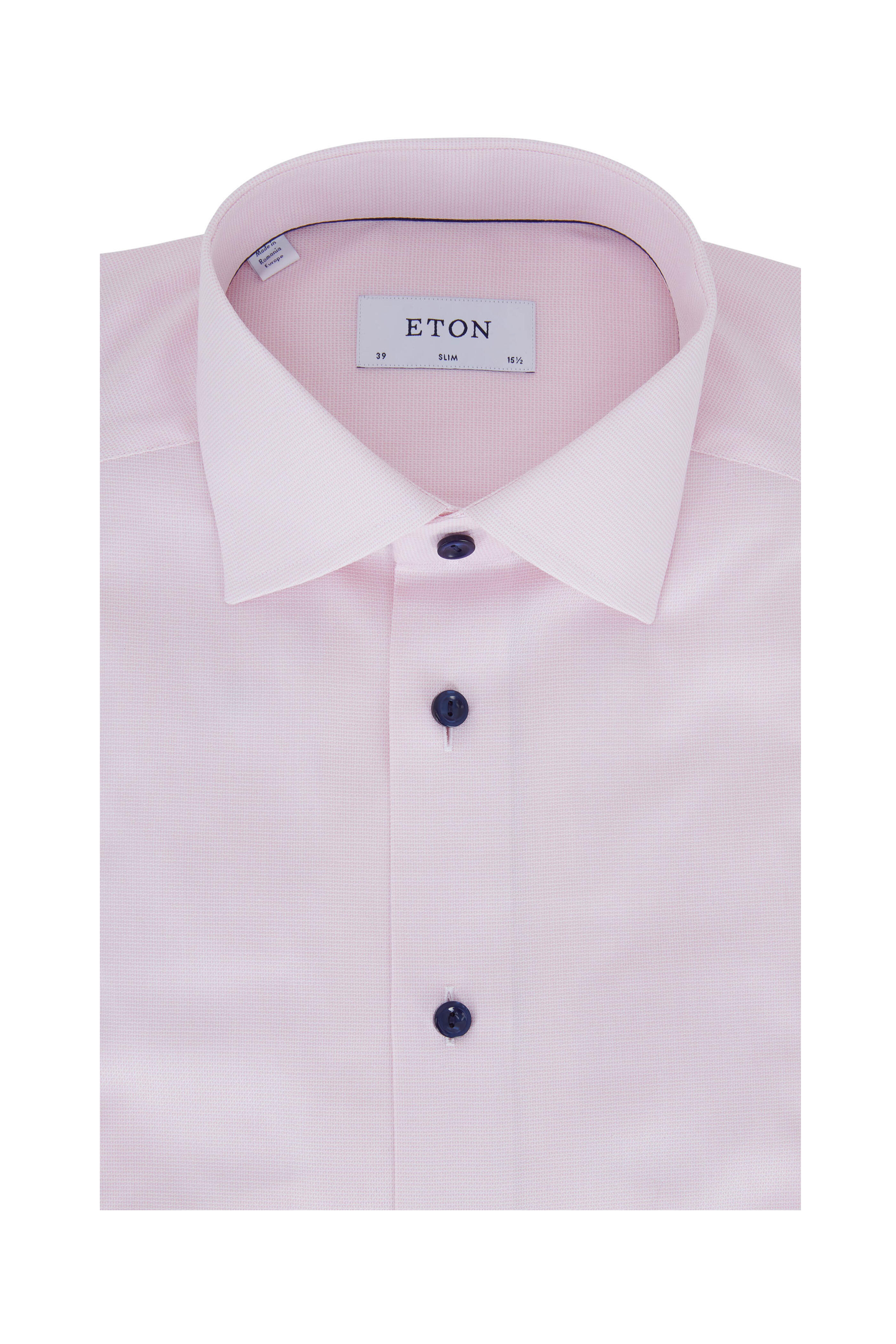 chinese dress ladies Rina Pink Stripes Slim-Fit Linen Shirt – camixa.com main image 1