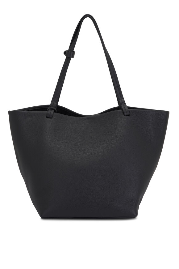 The Row - Park Tote Three Black Leather Tote