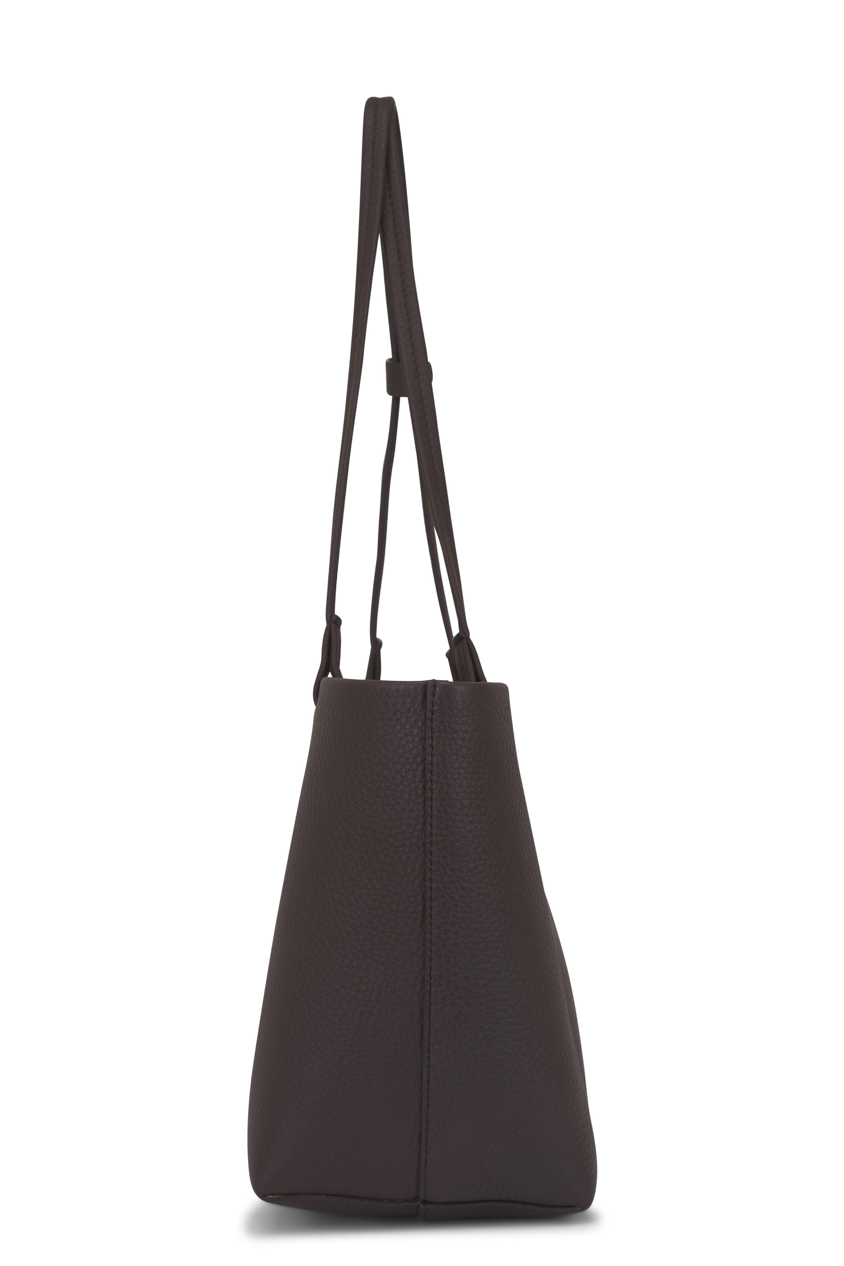 The Row - Medium Park Deep Brown Ans Leather Tote