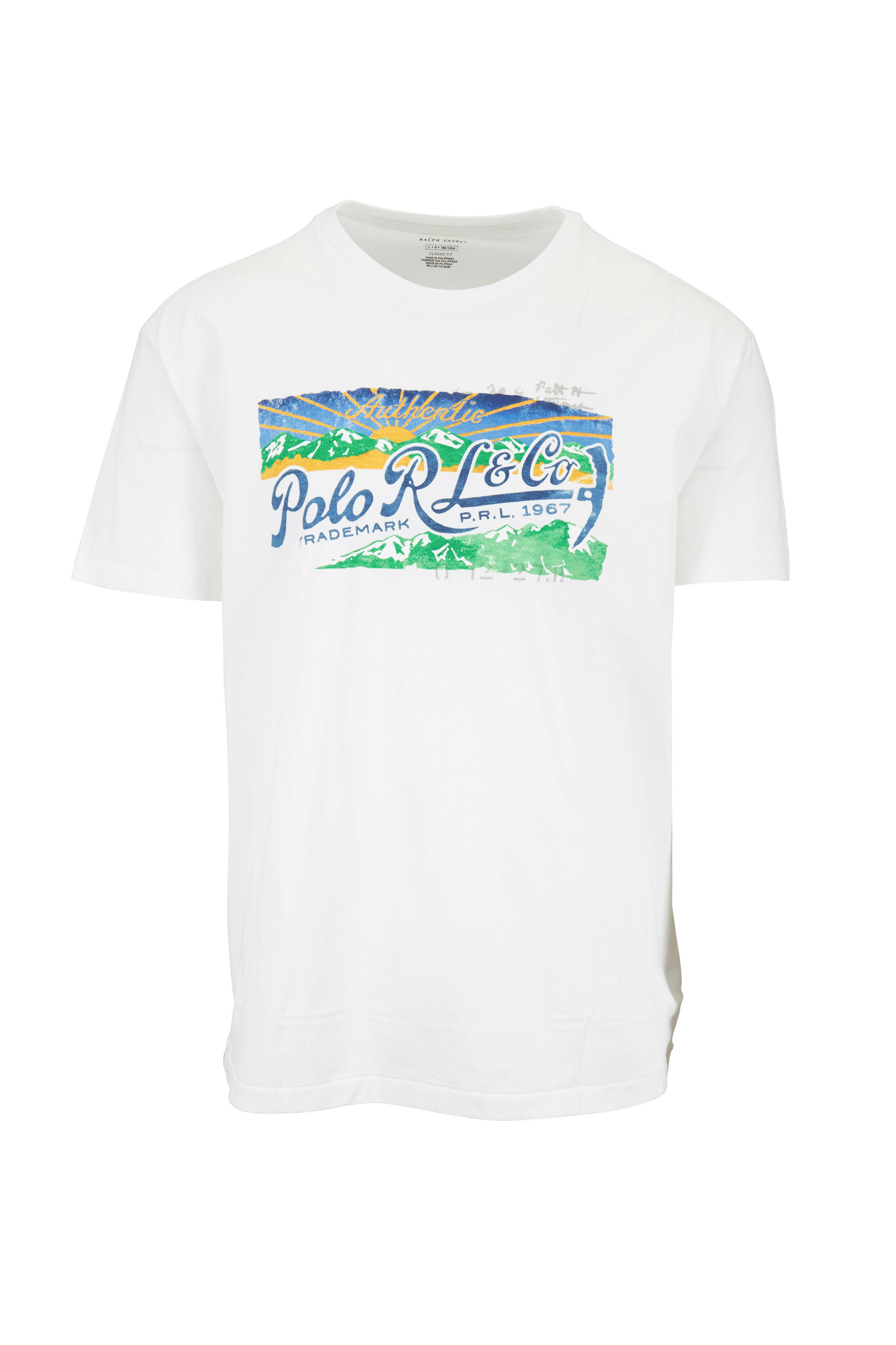 Polo Ralph Lauren - White Logo Graphic T-Shirt | Mitchell Stores
