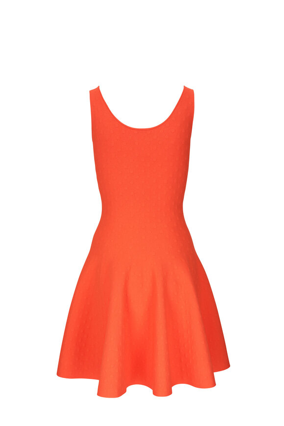 Akris Punto - Coral Intarsia Fit-and-Flare Dress 