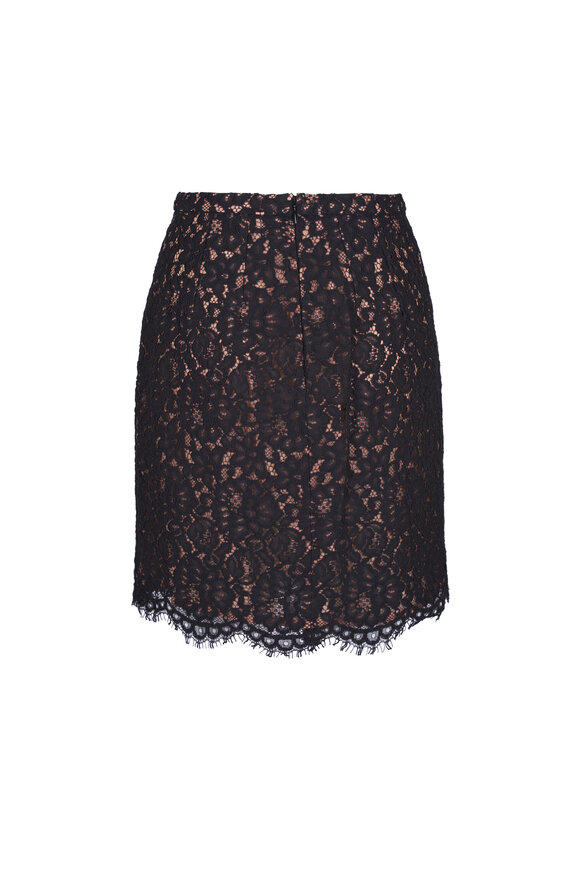 Michael Kors Collection - Black Lace Mini Skirt