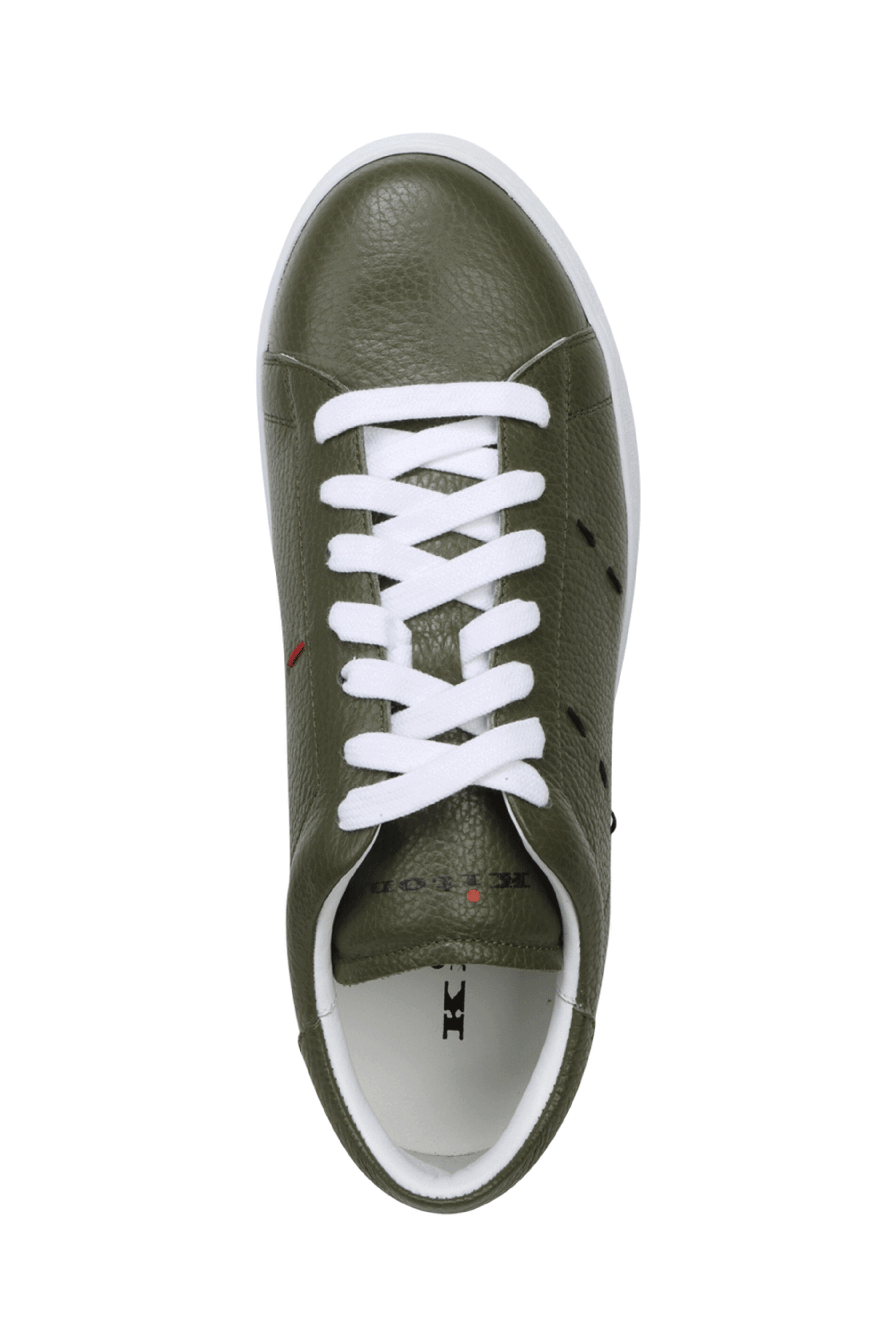 スニーカー Kiton USS0001XC100505004 CALFSKIN Sneakers Sneakers Shoes Calfskin White/Asphalt | Kiton