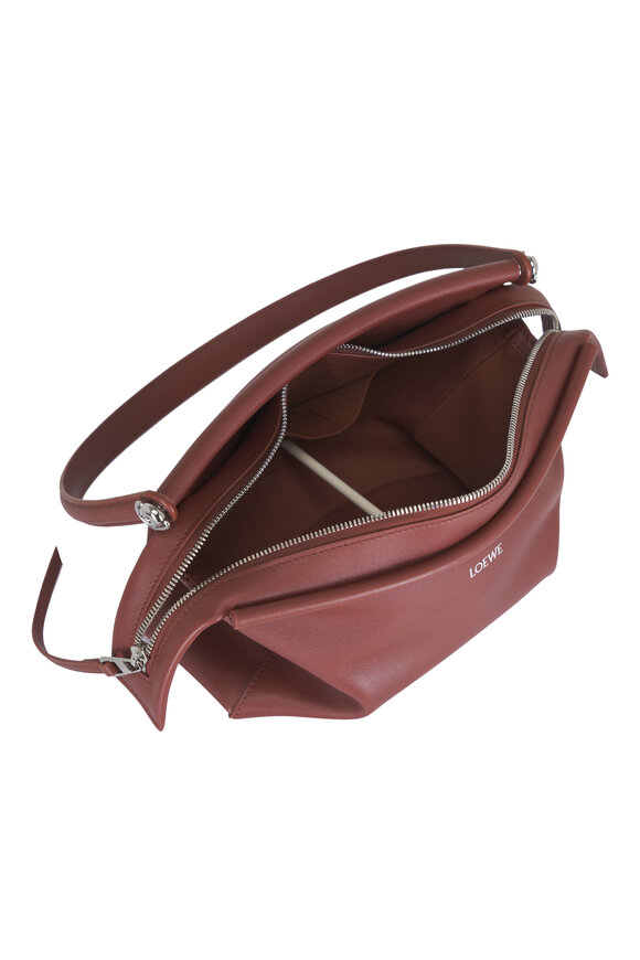 Loewe Small Whisker Brown Leather Shoulder Bag - view 7