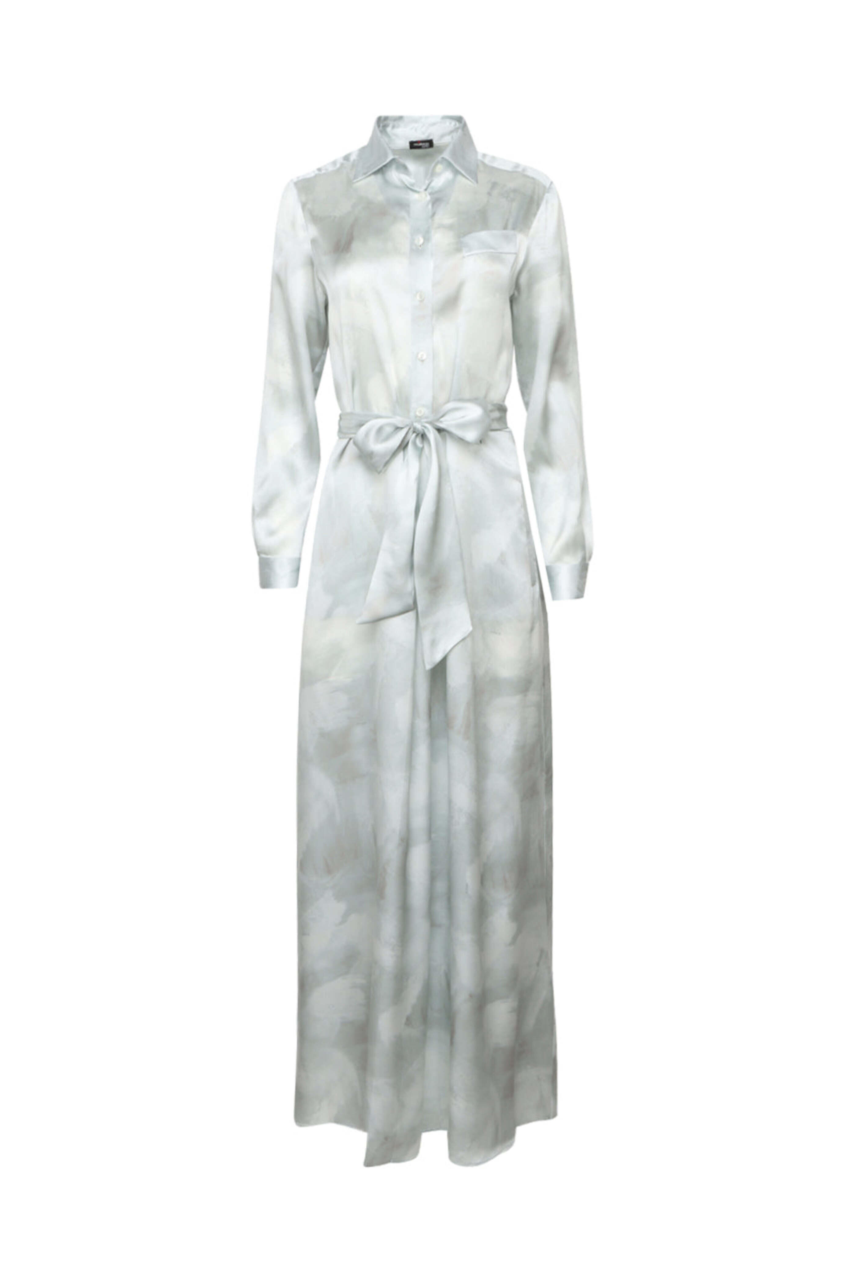Kiton - Sky Blue Silk Maxi Dress | Mitchell Stores