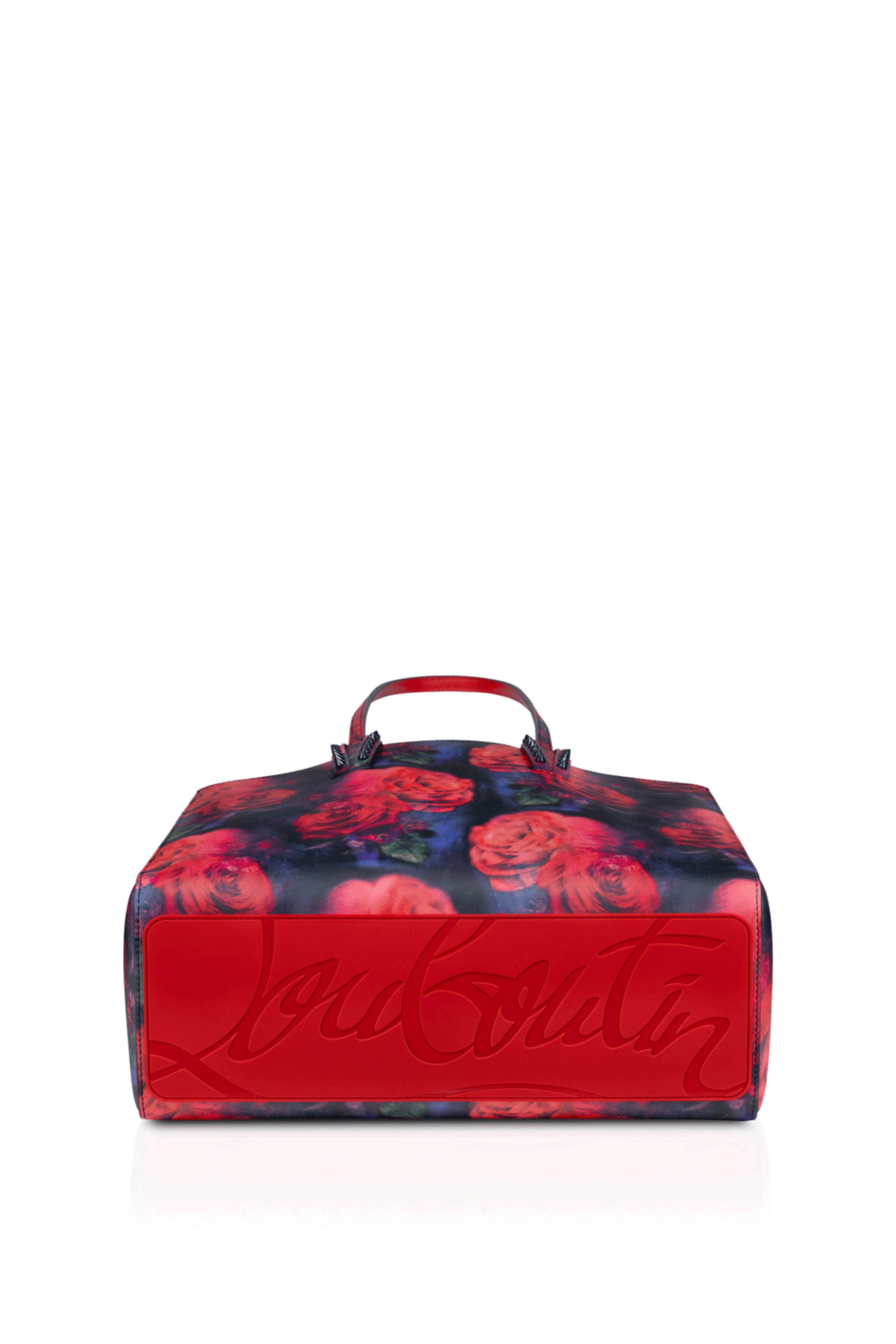 Christian Louboutin - Small Multicolor Rose Printed Leather Tote
