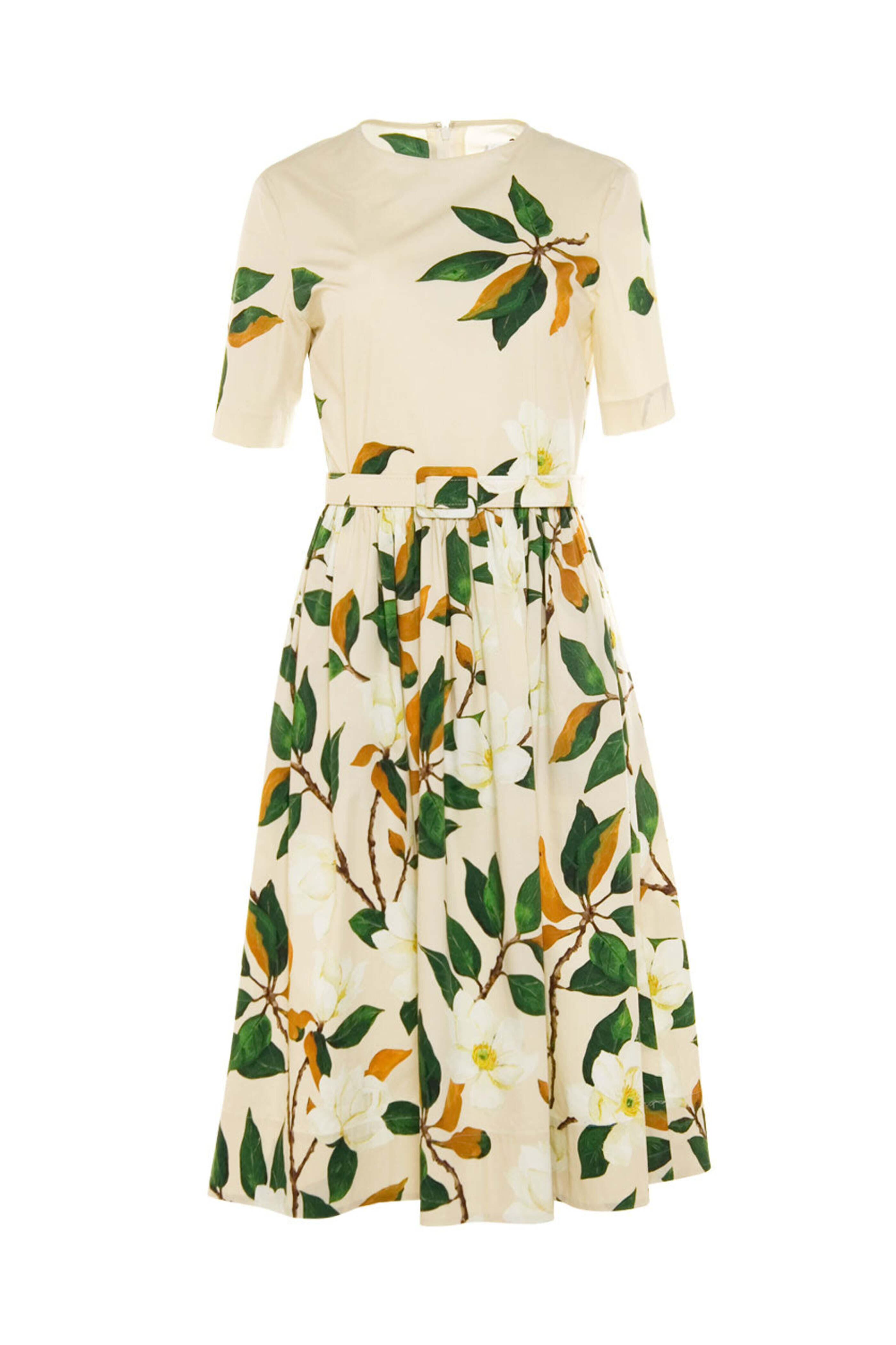 sachin and babi light blue dress Oscar De La Renta Floral Dress - 69 For Sale on 1stDibs