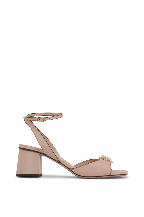 Valentino Garavani - Beige Rose VLogo Ankle Strap Sandal, 60mm