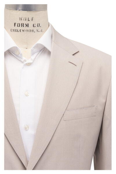 Cesare Attolini - Bone Sea Island Cotton Suit | Mitchell Stores