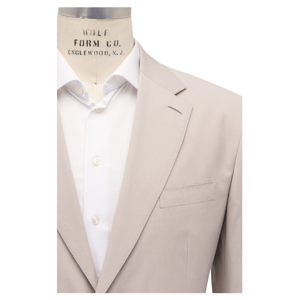 Brioni - Beige Cotton & Silk Suit | Mitchell Stores