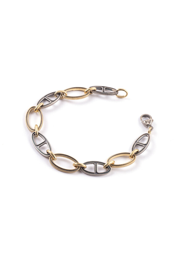 Sylva & Cie 18k Gold Buckle Link Bracelet - view 1