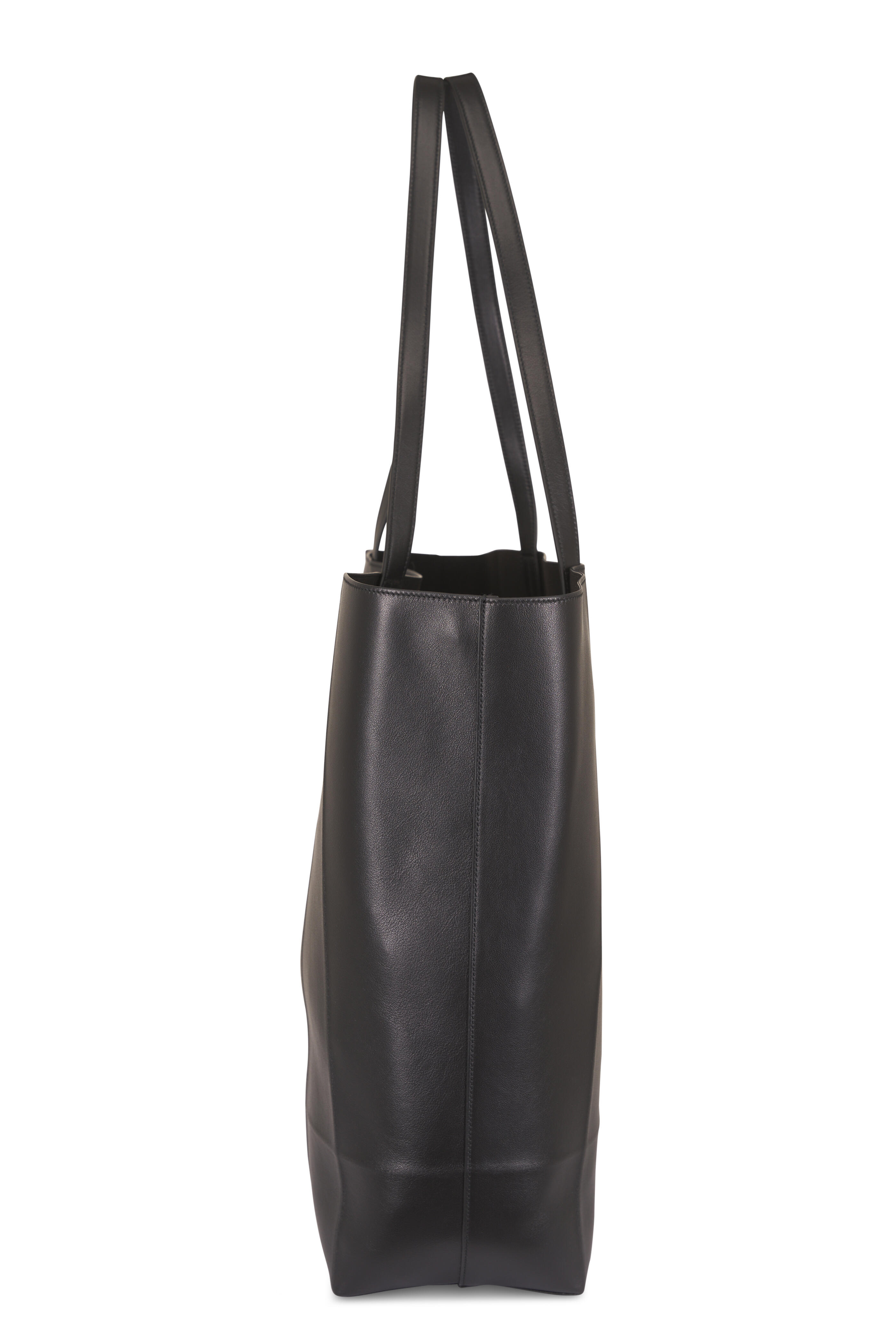 Totême - Roam Black Leather Tote - view 5