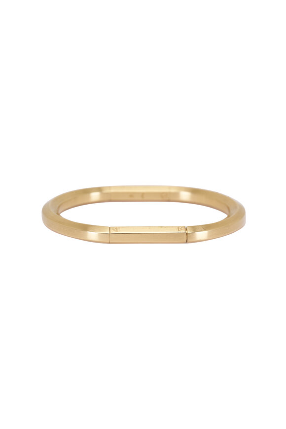 James Banks Yellow Gold Thin Vault Bracelet