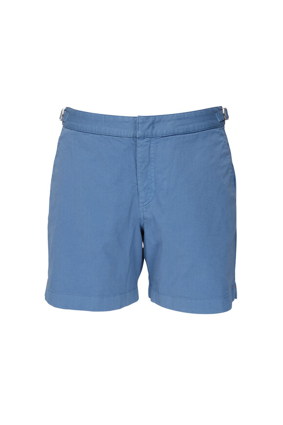 Orlebar Brown - Bulldog Blue Cotton Twill Shorts