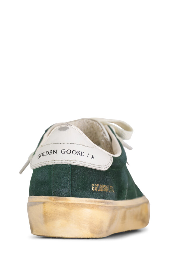 Golden Goose -  Soul Star Green & Milk Suede Low Top Sneaker 