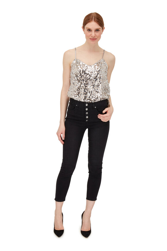 Veronica Beard - Ghita Silver Sequin Cami 