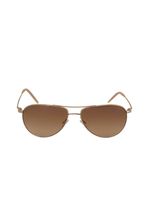 Oliver Peoples - Benedict 59 G-Chrome Amber Sunglasses