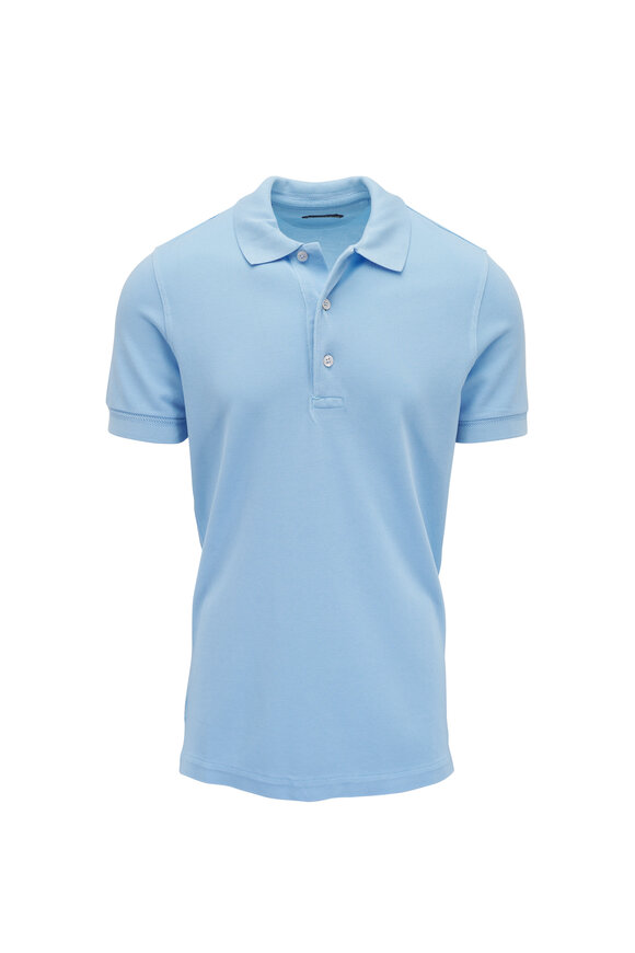 Tom Ford Turquoise Pique Polo