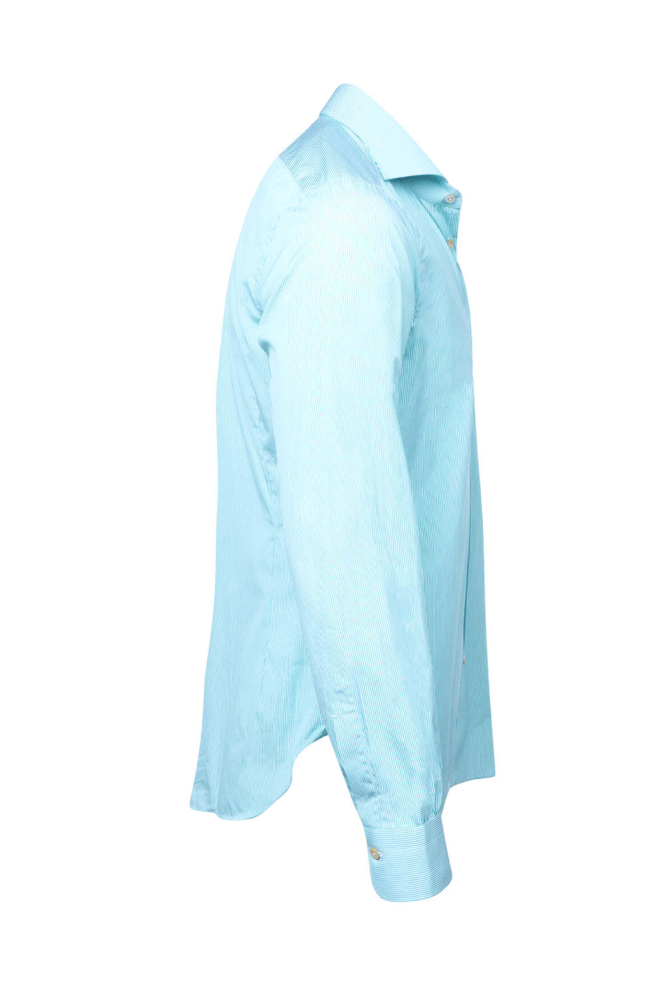 Kiton - Green Micro Stripe Sportshirt