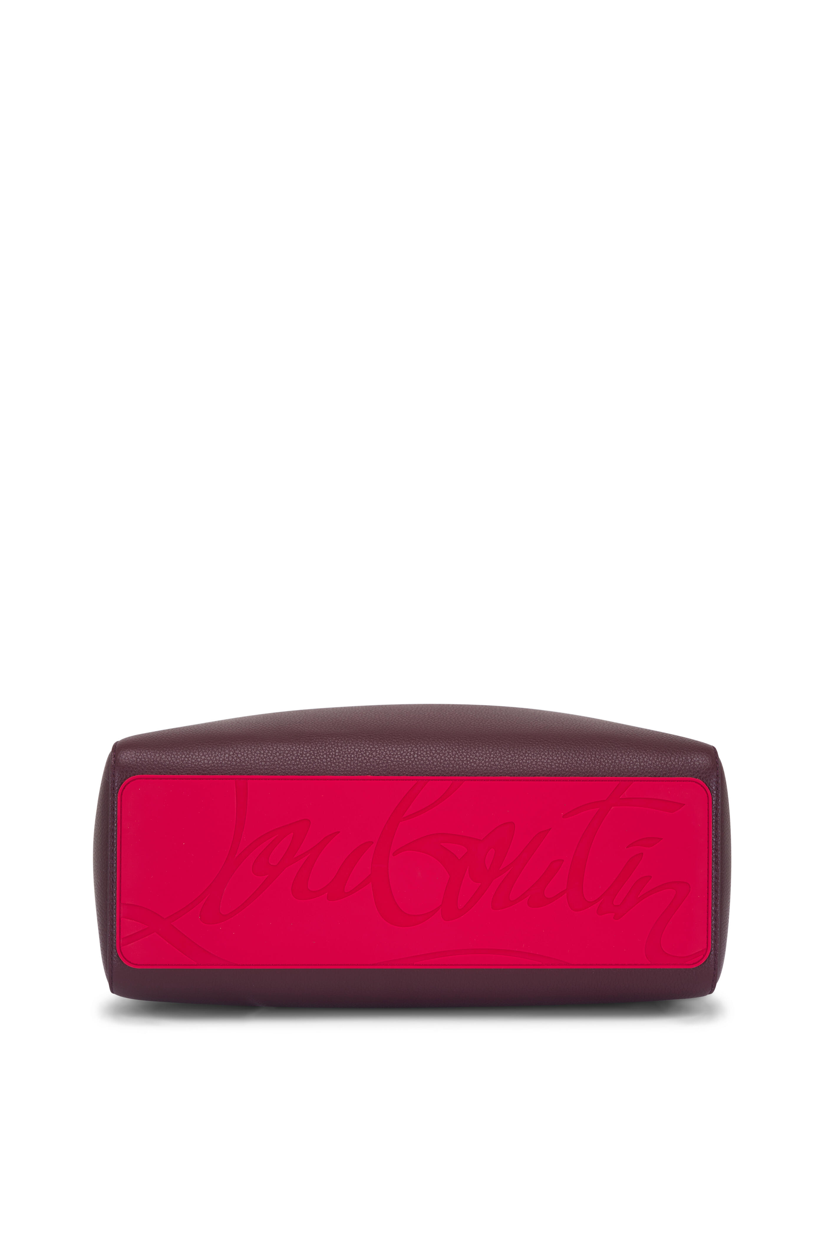 Christian Louboutin - Small Cabata Burgundy Leather Tote