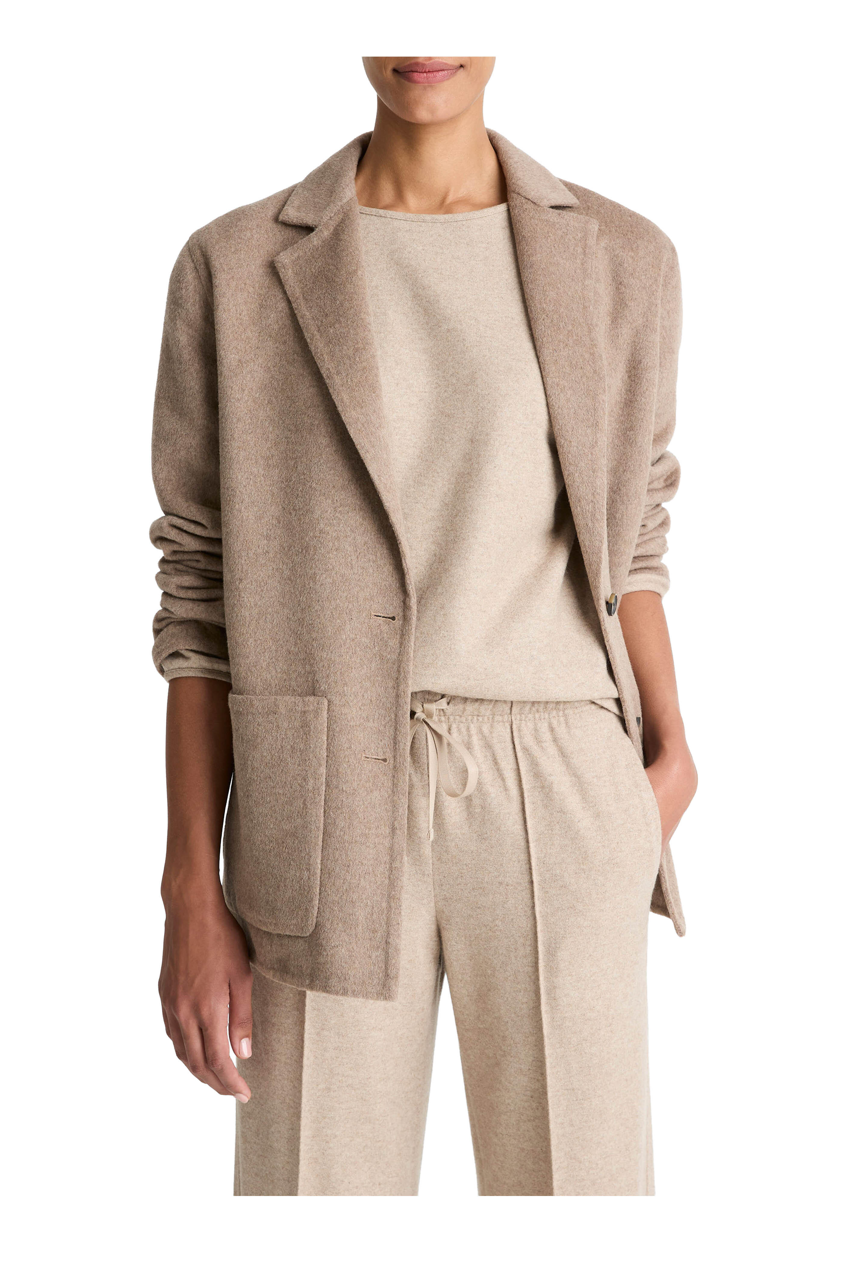 Vince - Heather Doe Double-Faced Cardigan Blazer