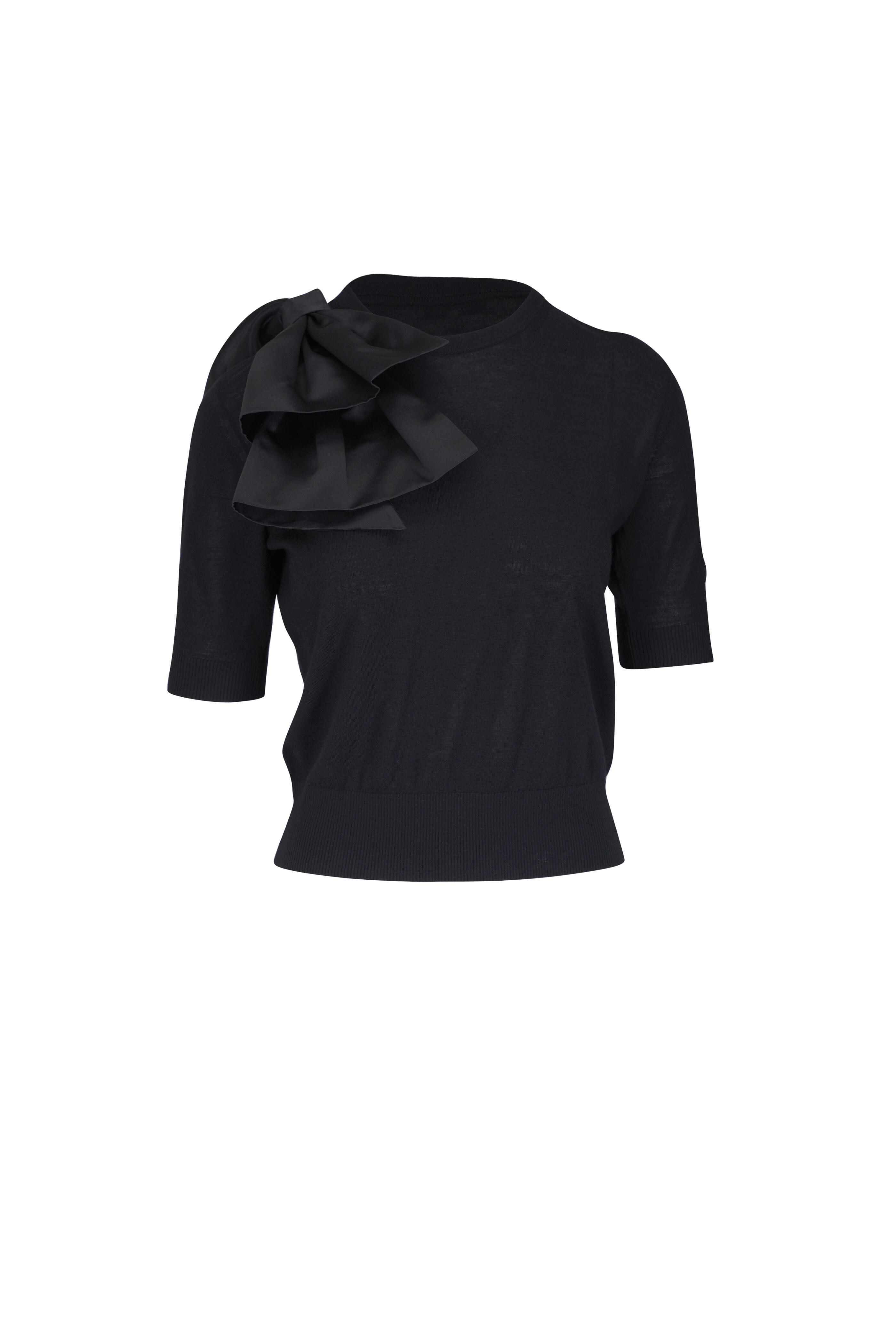 Dorothee Schumacher - Chic Merino II Black Bow Sweater