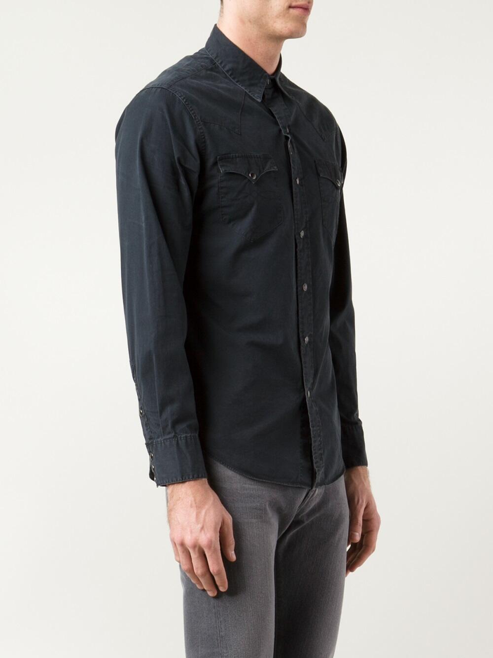 RRL - Black Western Sport Shirt