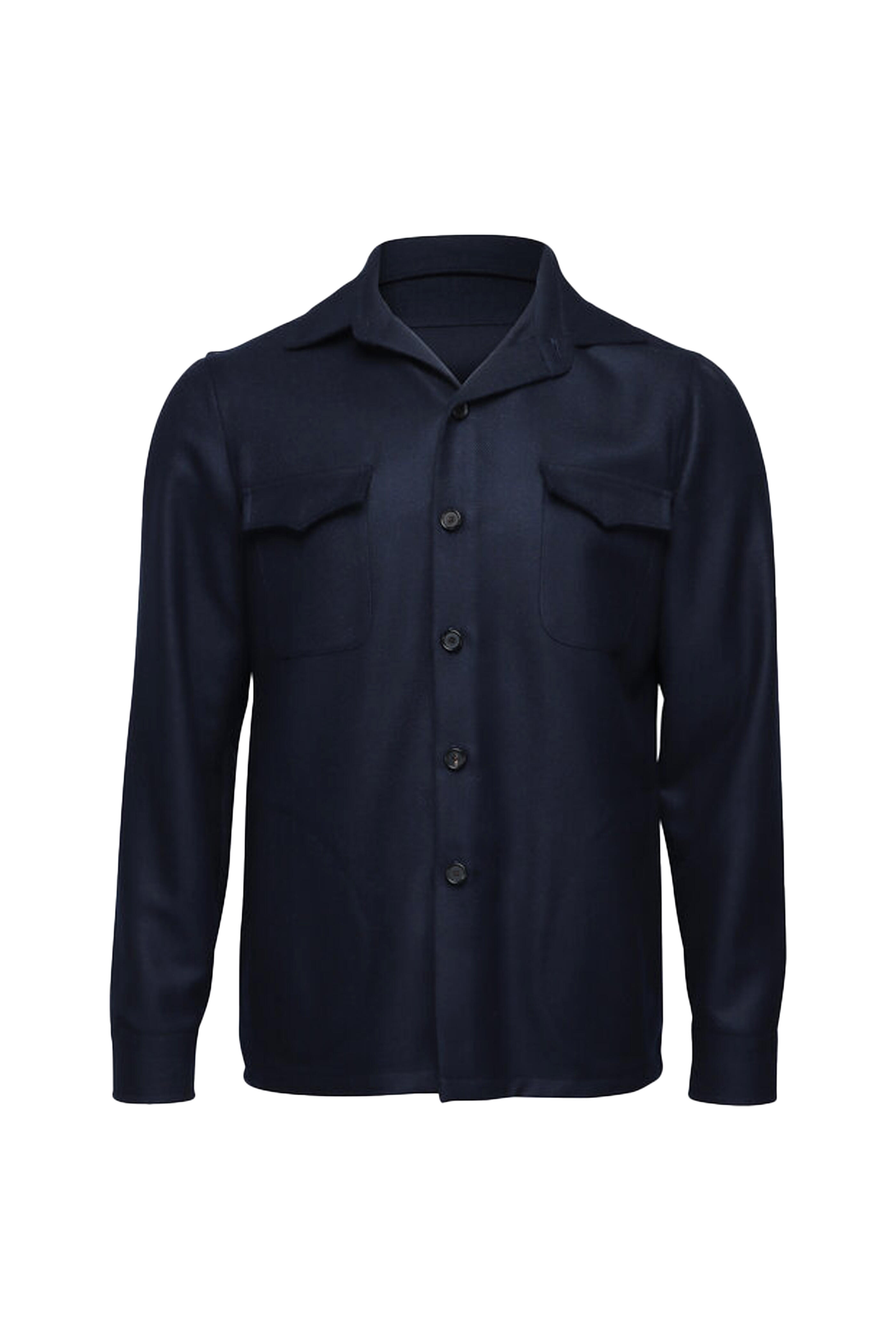 Cesare Attolini - Navy Blue Cashmere Overshirt