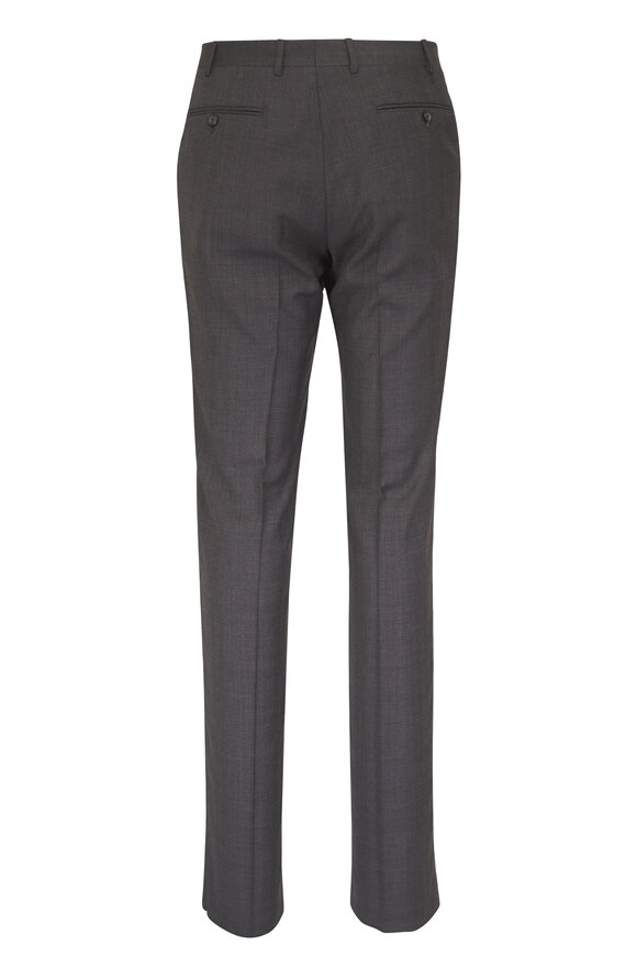 Canali Gray Subtle Plaid Wool Suit - view 5