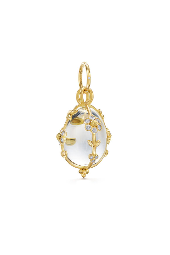Temple St. Clair 18k Gold Medium Diamond Fiori Amulet