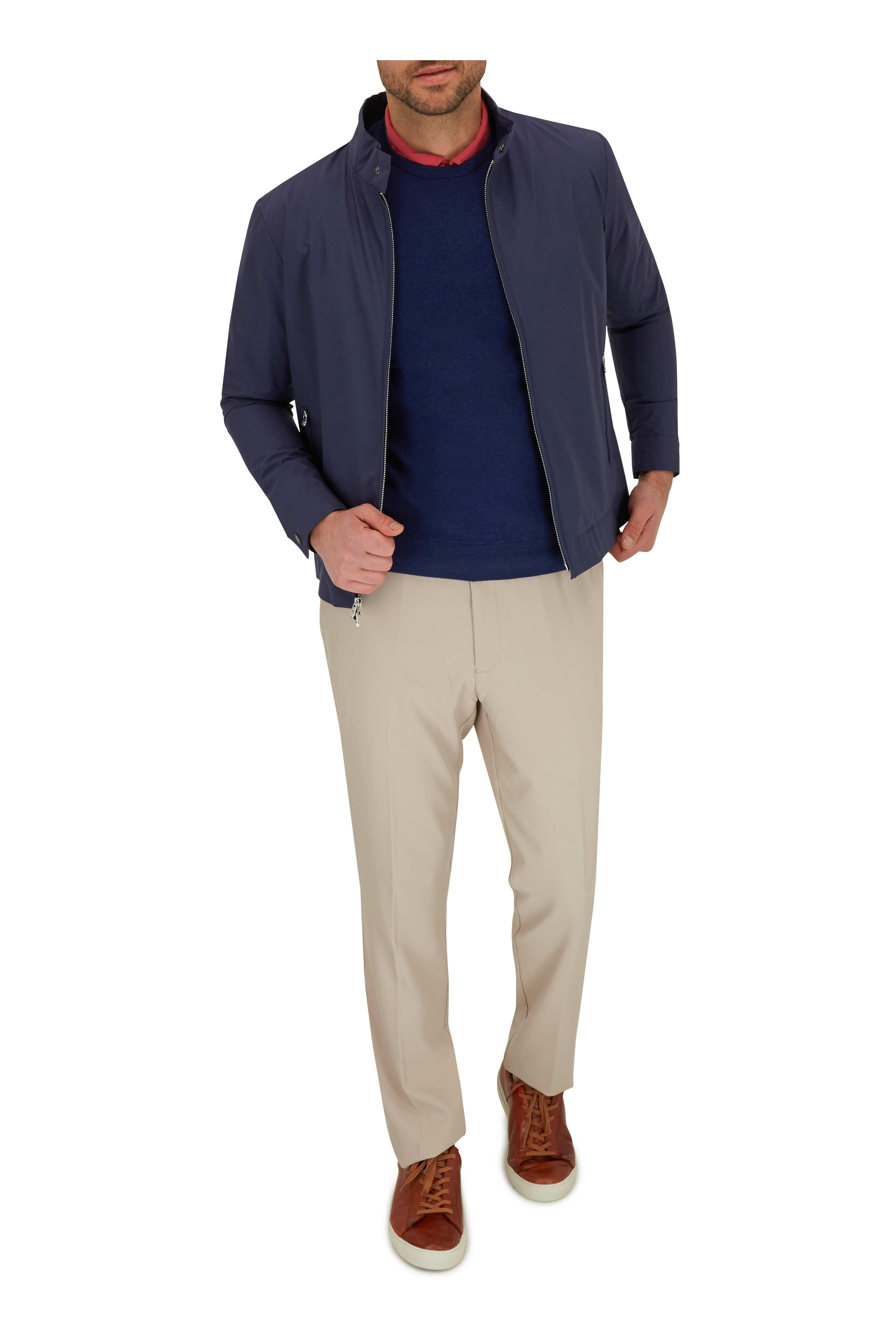 Peter Millar - Navy Blue Lightweight Bomber Jacket