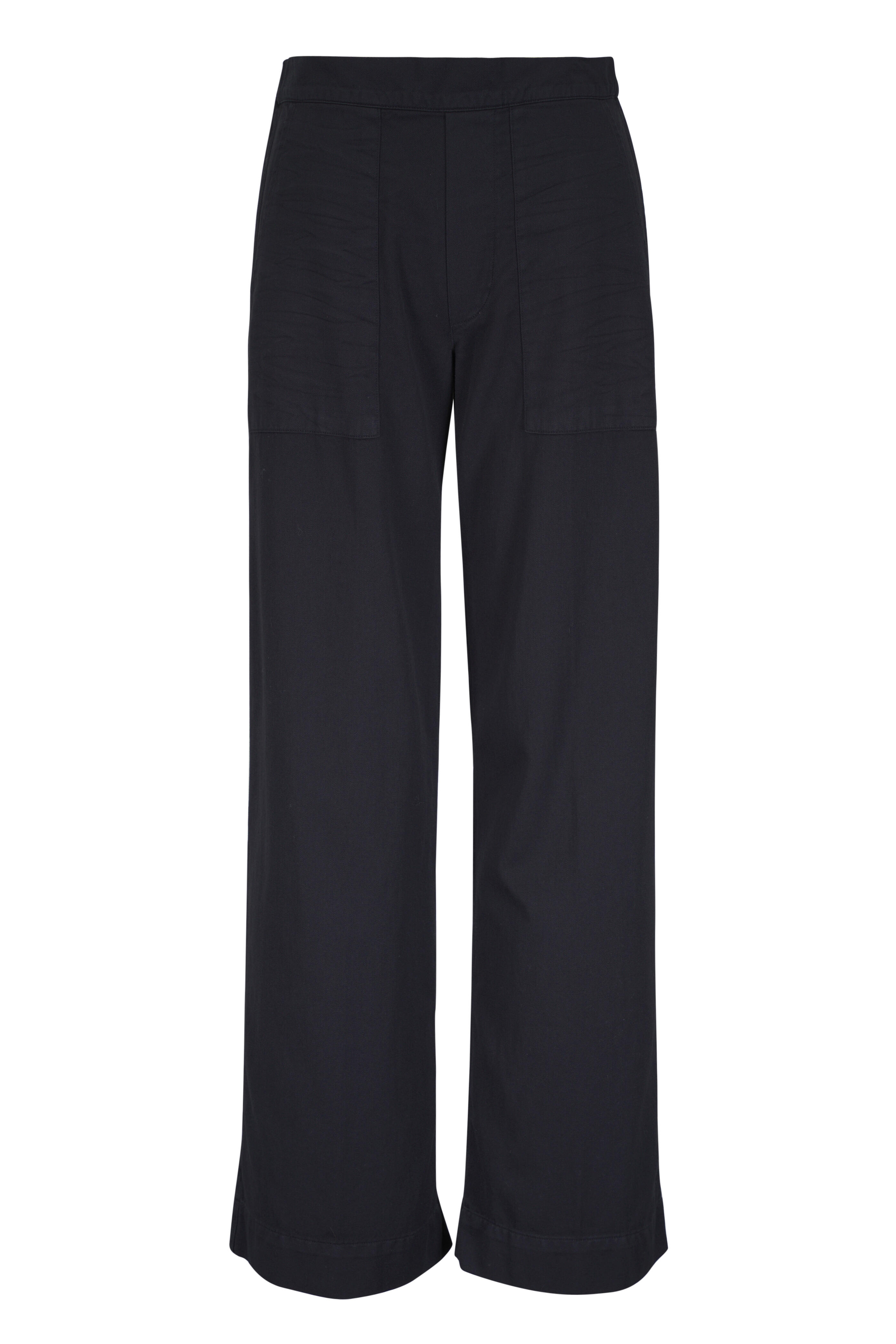 Frank & Eileen - Madeline Black Denim Patch Pocket Pull-On Pant - view 1
