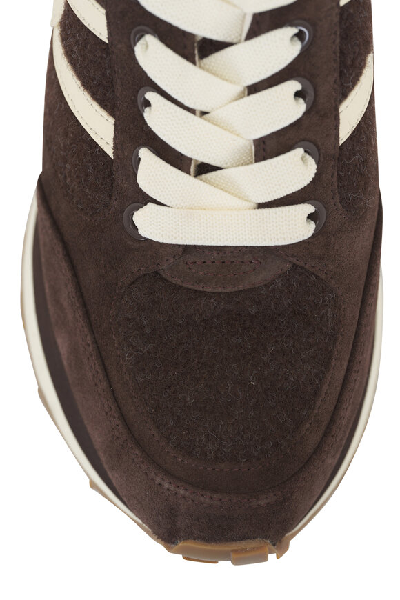 Veronica Beard Valentina Espresso Shearling Sneaker - view 4