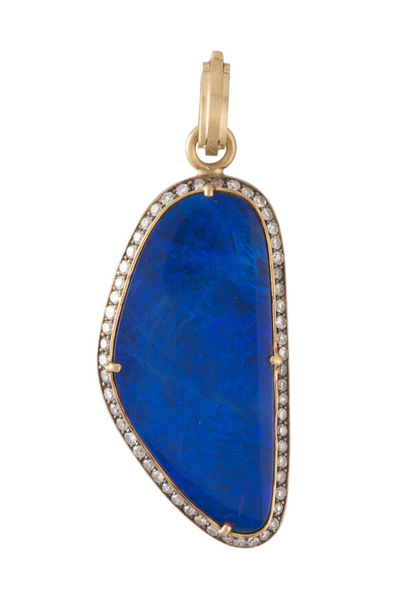 Sylva & Cie Single Cut Opal Pendant - view 1