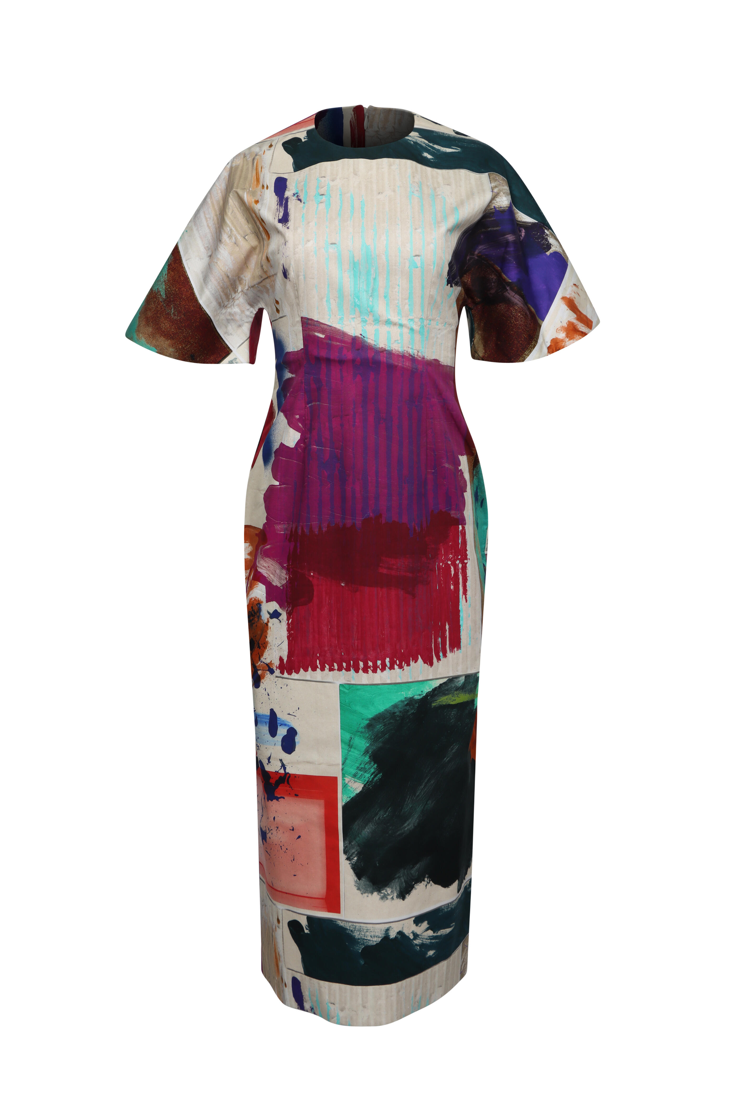 Roksanda - Falah Chalk Pictorial Print Dress