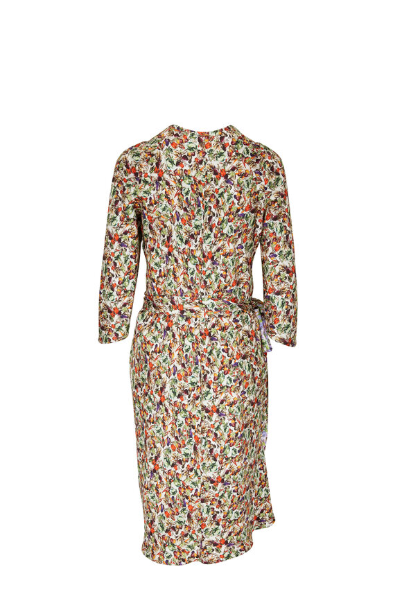 Peter Cohen - Stops Lilac & Red Printed Reversible Dress