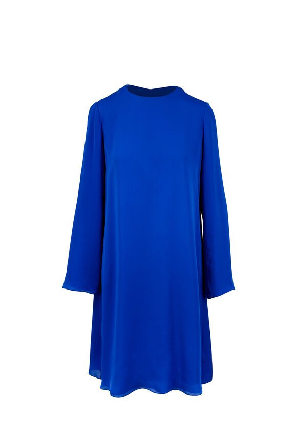 The Row - Bantoi Electric Blue Silk Dress