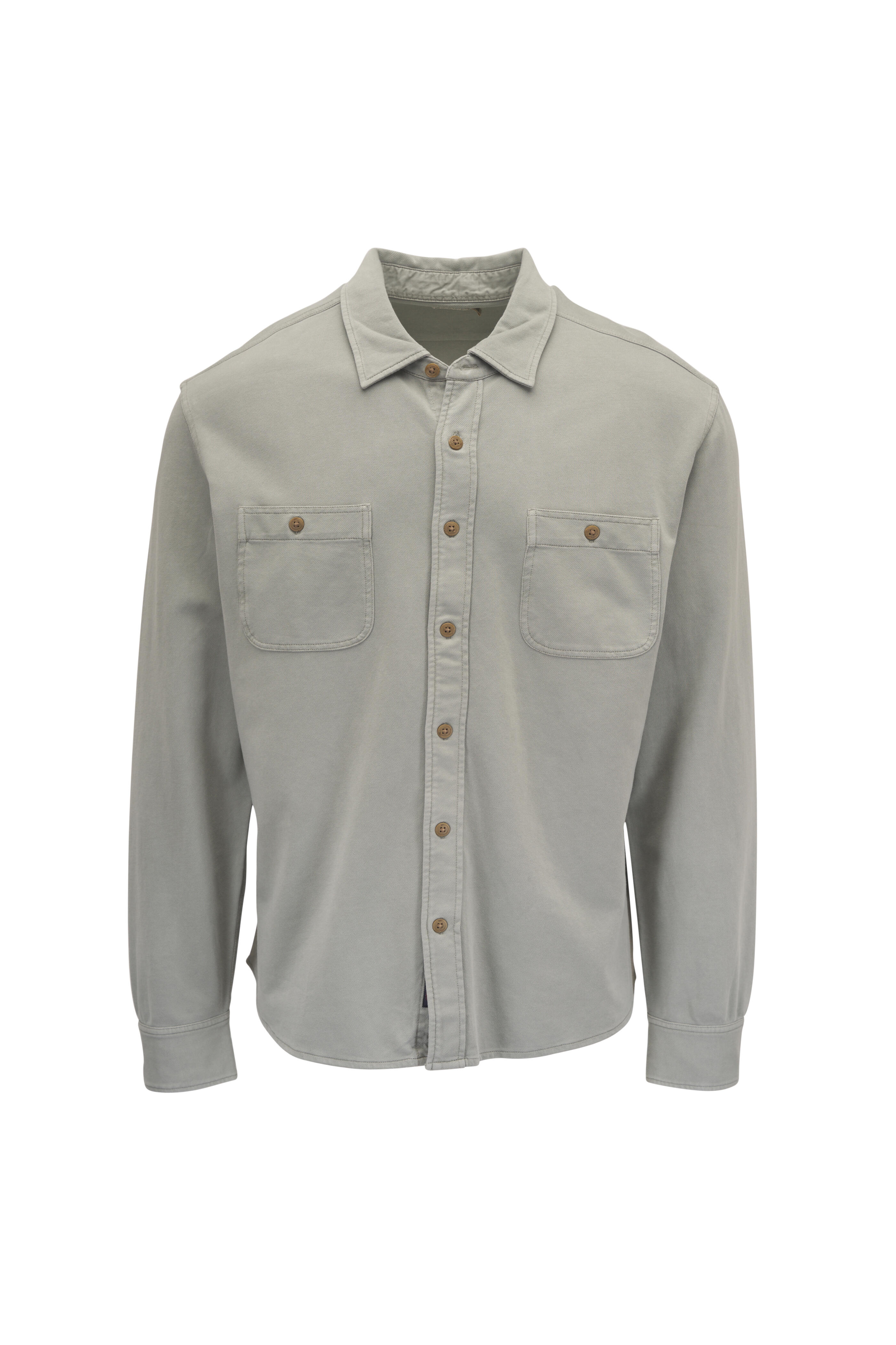 Faherty Brand - Coastal Sage Field Knit Utility Shirt