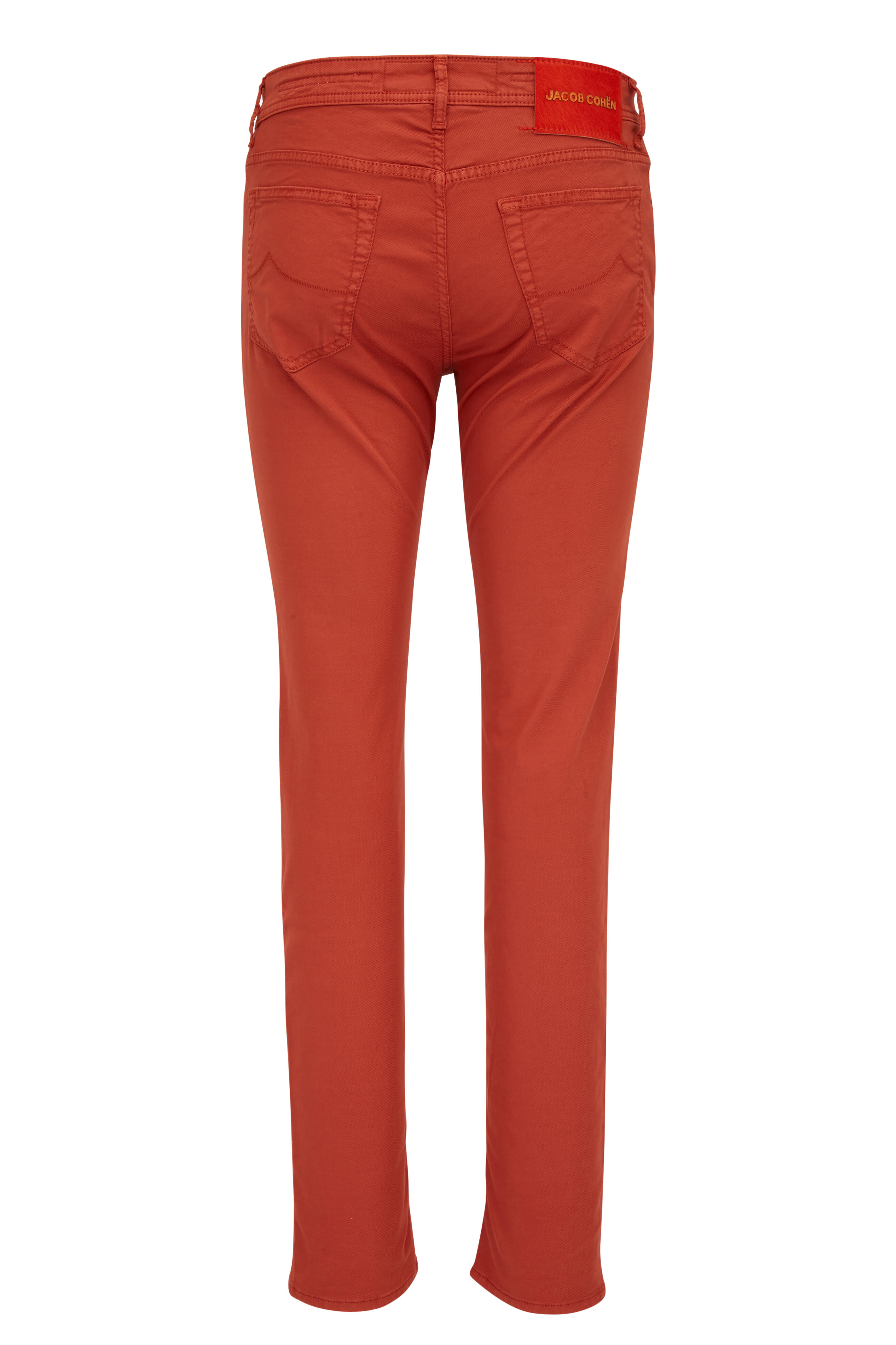 Jacob Cohen - Rust Five Pocket Slim Fit Pant