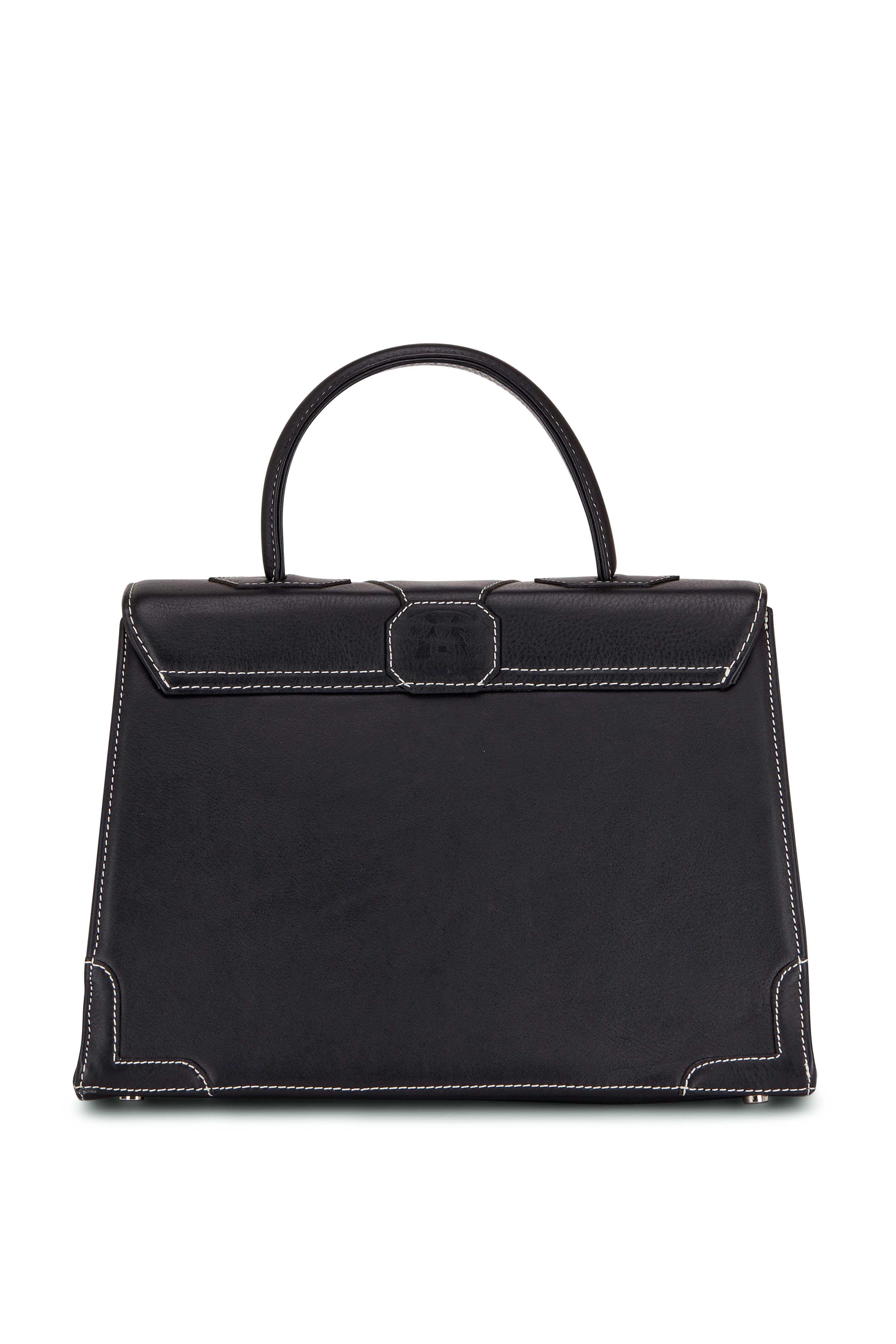 Marquise Paris - Black Leather Parisian Life & Voltaire Bag