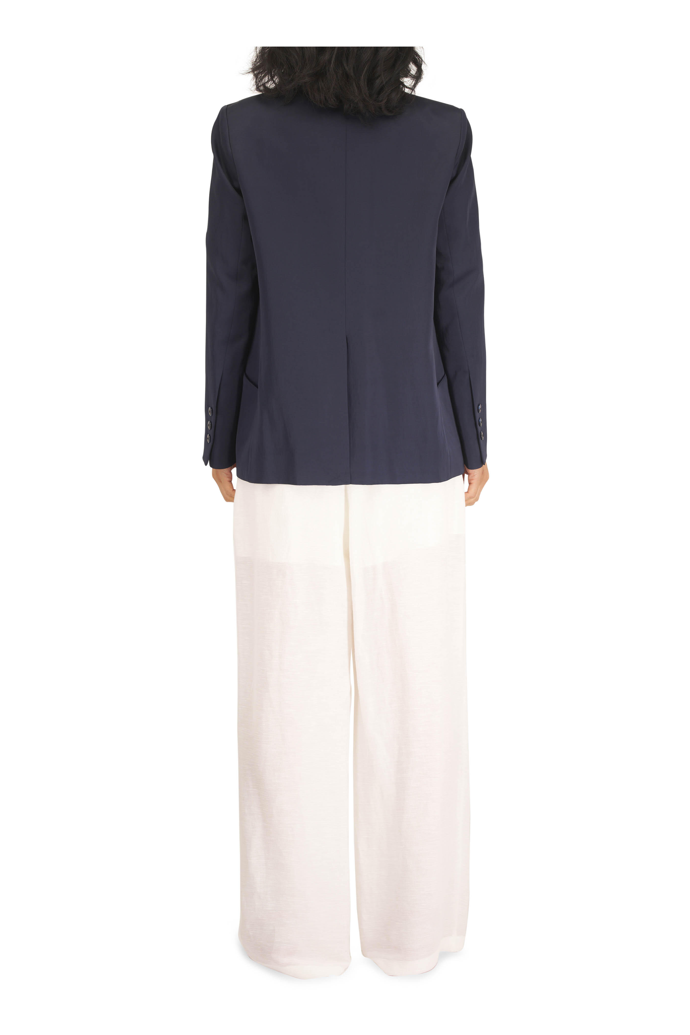 TWP - Short Lived Light Blue Cotton Cherry Pleat Shirt - view 3