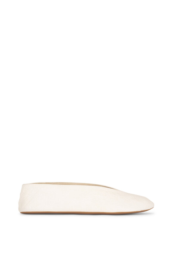The Row Fay Flat Two Shell Leather Flat - view 2