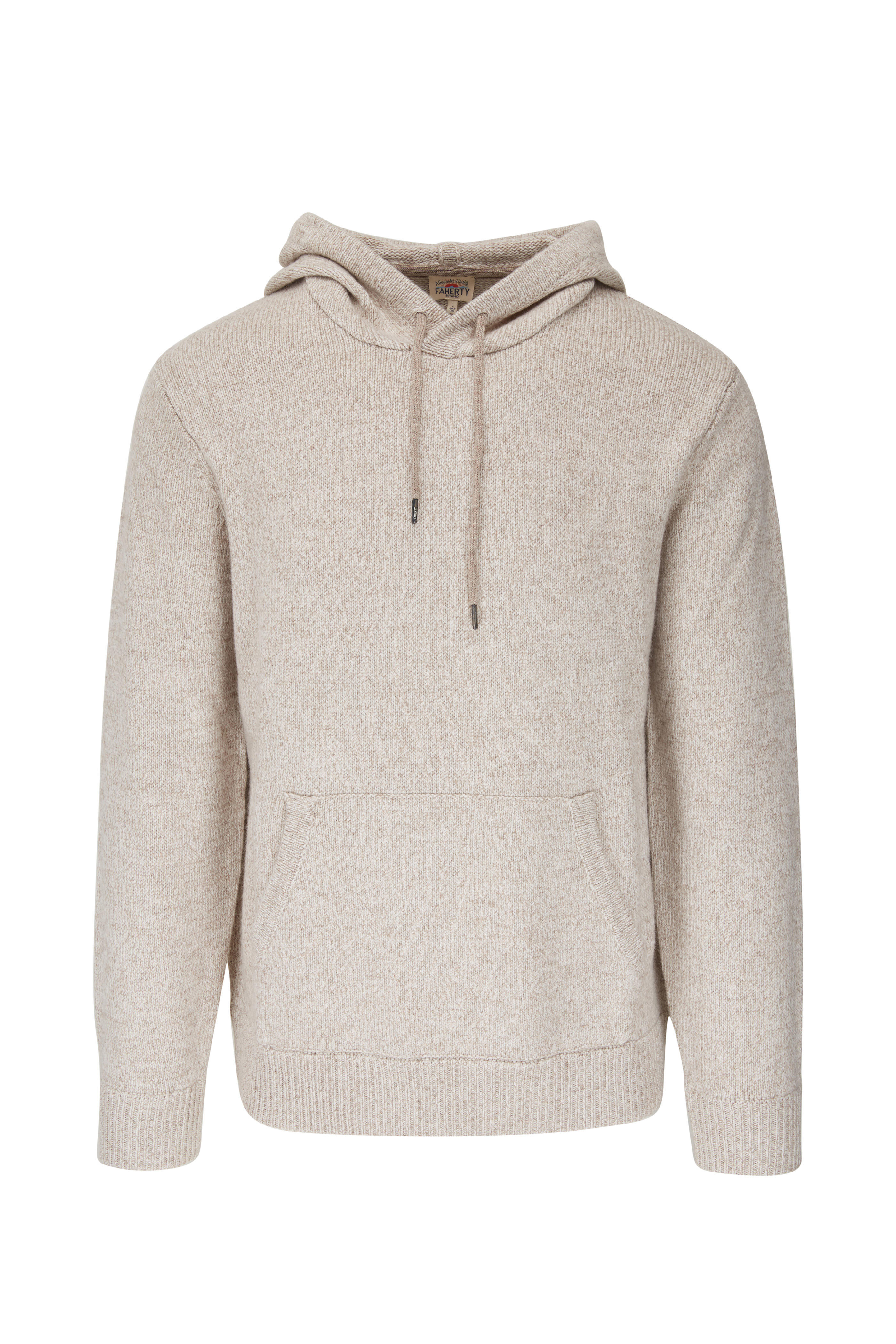 Faherty Brand - Oat Marbled Wool & Cashmere Hoodie